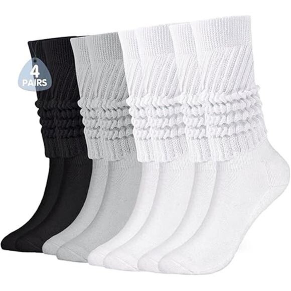 Women's Slouch Socks - Soft Extra Long Scrunch Knee High Socks - Picture 8 of 8